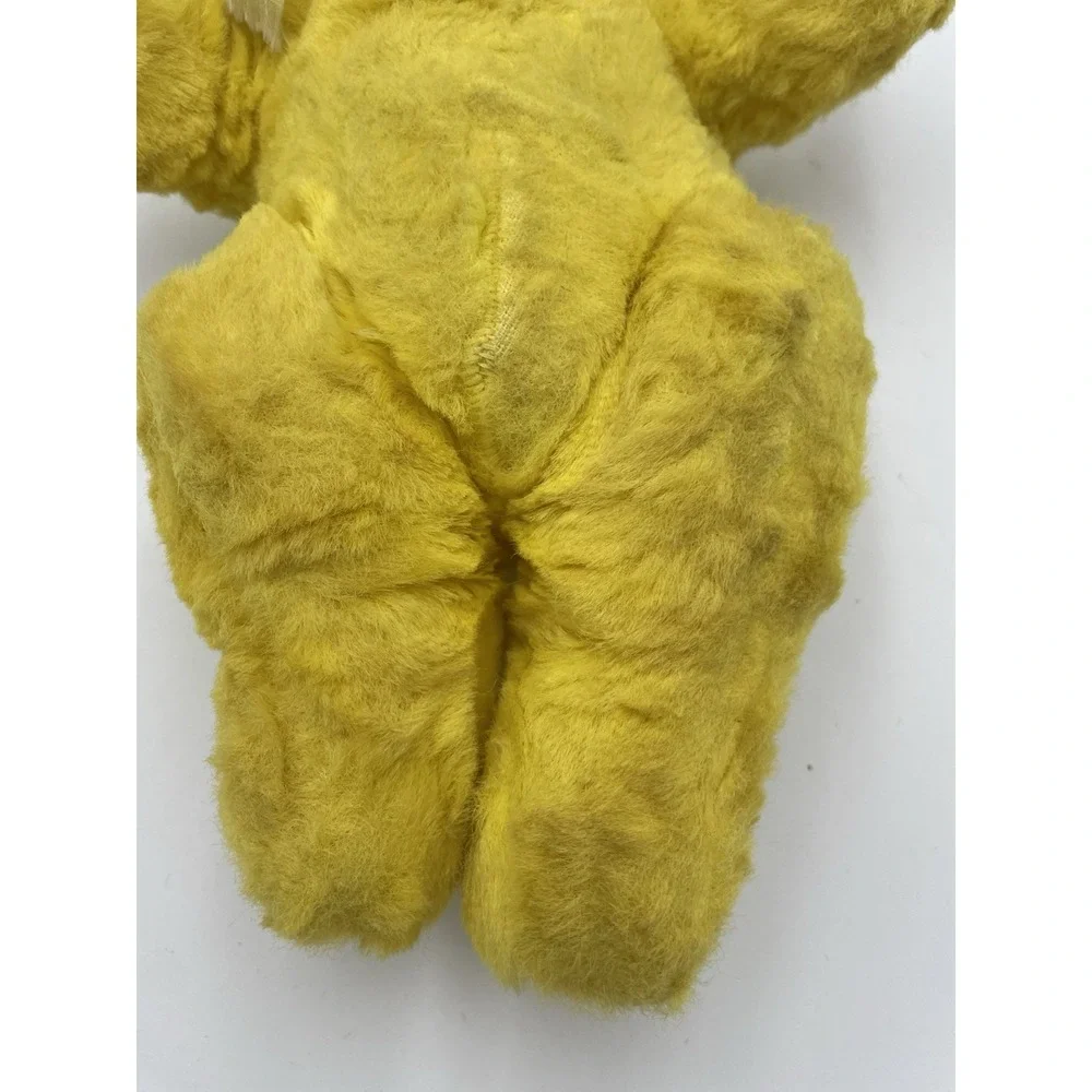 Vintage Rubber Sweet Face Baby Doll Yellow‎ Suit Brown Hair Moving Arms Rushton?